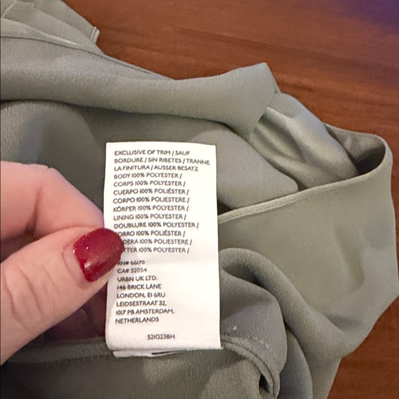 BHLDN Ladies NWT Dylan Stretch Satin One-Shoulder Leg Slit Maxi Dress. Size 12. - Picture 13 of 13